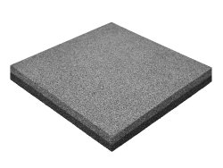 Резиновая плитка M-KORT STANDART, 500x500х45 мм, серая