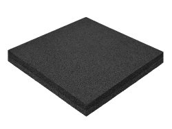 Резиновая плитка M-KORT STANDART, 500x500х50 мм, черная
