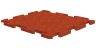 Резиновая плитка на пазлах RUBBLEX PUZZLE 1000х1000х15 мм, терракот