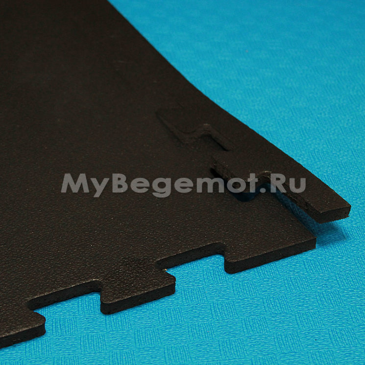 Покрытия для спортзала 100х100x1 см, 55 Shore A, черные