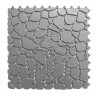 Модульное ПВХ покрытие для бассейнов AQUA STONE 340х340х10мм, светло-серое.