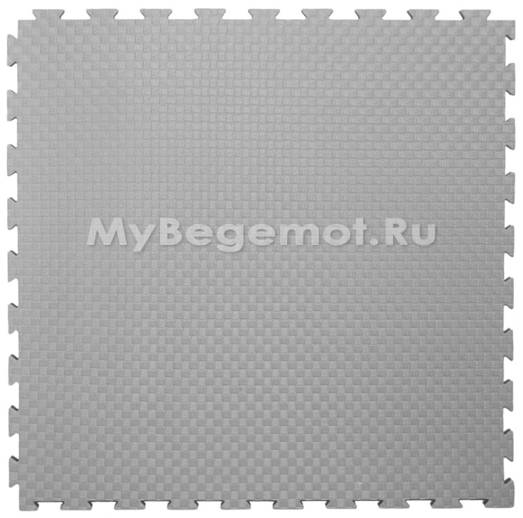 Будо-маты, спортивные маты ЭВА EC 100х100x2.5 см, желто-серые