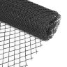Заборная пластиковая решётка 30*35 мм, 2.5*20 м (черная)